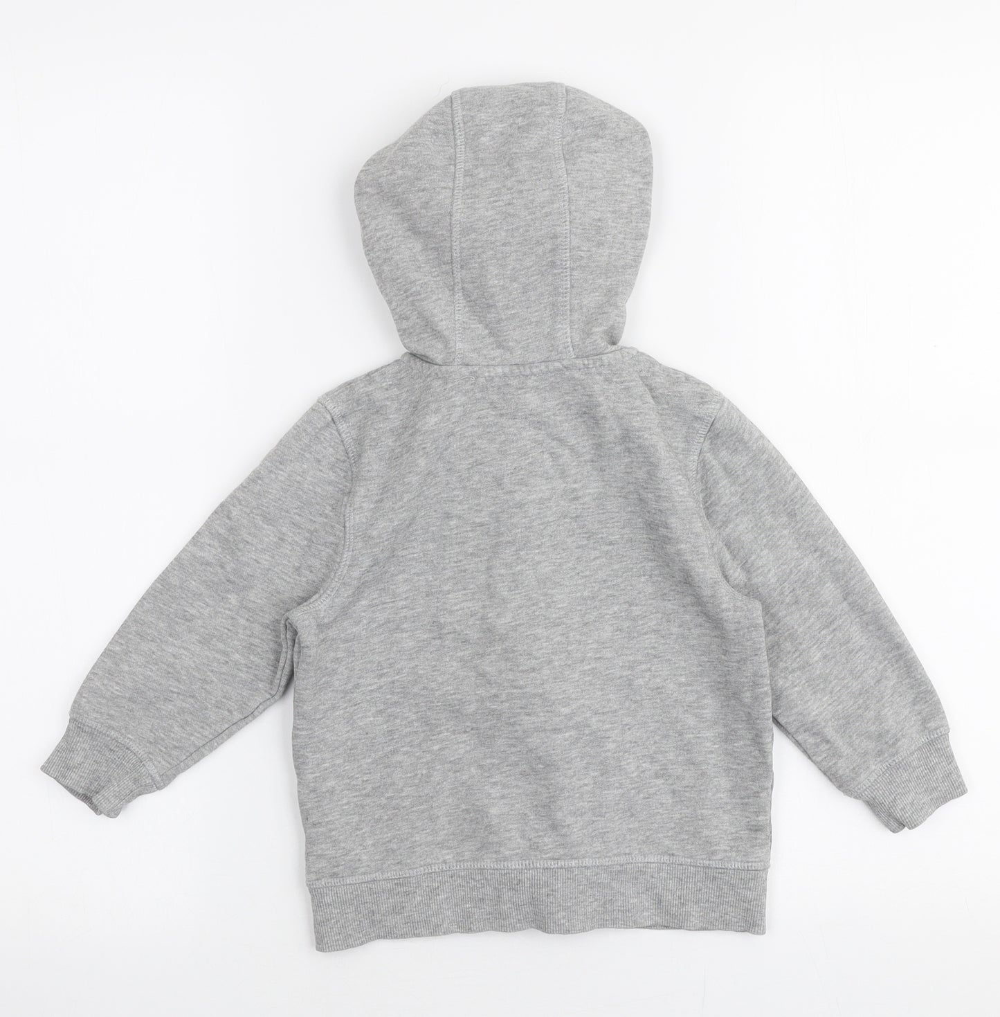 George Boys Grey  Cotton Full Zip Hoodie Size 2-3 Years  Zip