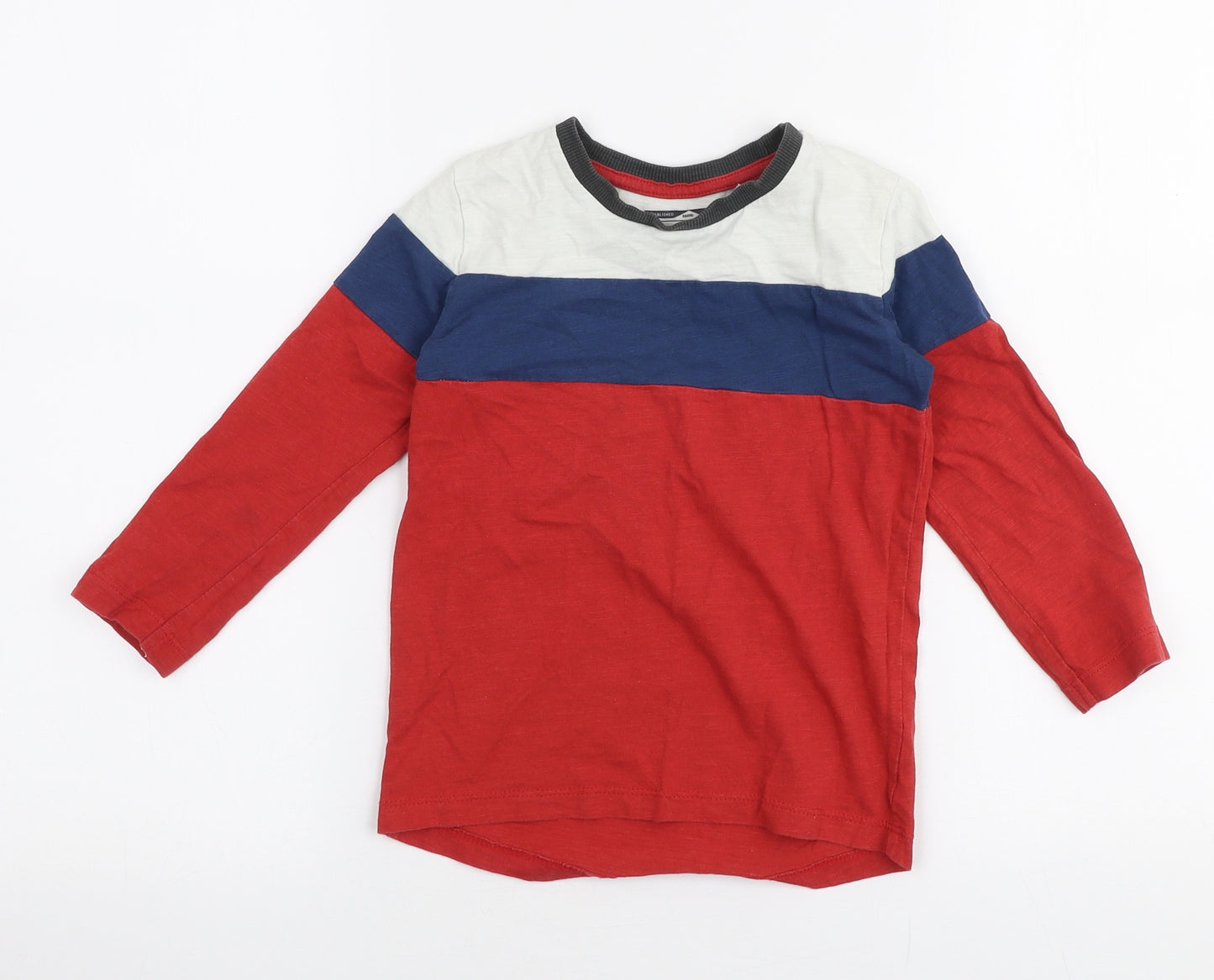 NEXT Boys Multicoloured  100% Cotton Jersey T-Shirt Size 3-4 Years Round Neck Pullover