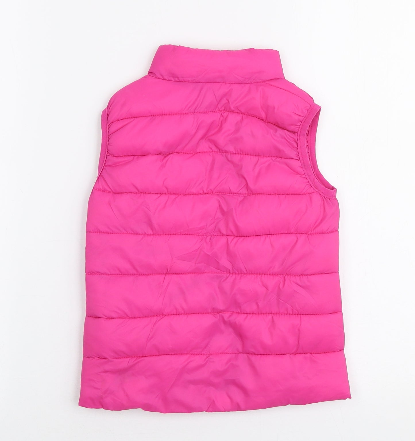 Dunnes Stores Girls Pink   Gilet Jacket Size 3-4 Years  Zip