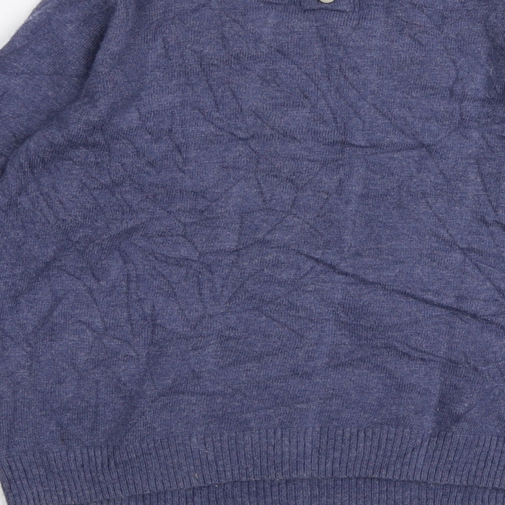 Yumi Girls Blue Round Neck  Angora Pullover Jumper Size 11-12 Years  Pullover - Owl