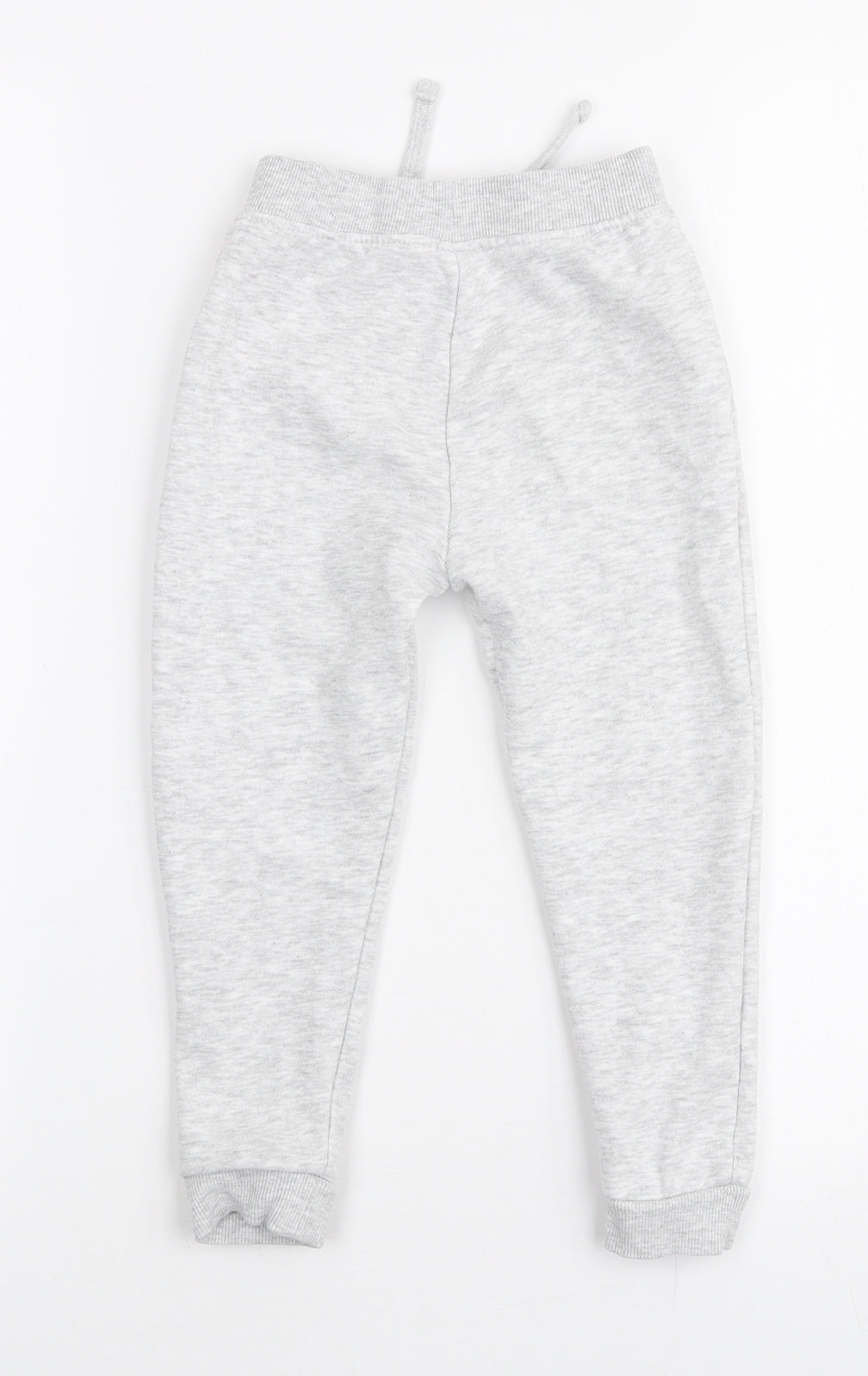 Dunnes Stores Girls Grey  Cotton Jogger Trousers Size 3-4 Years  Slim Drawstring