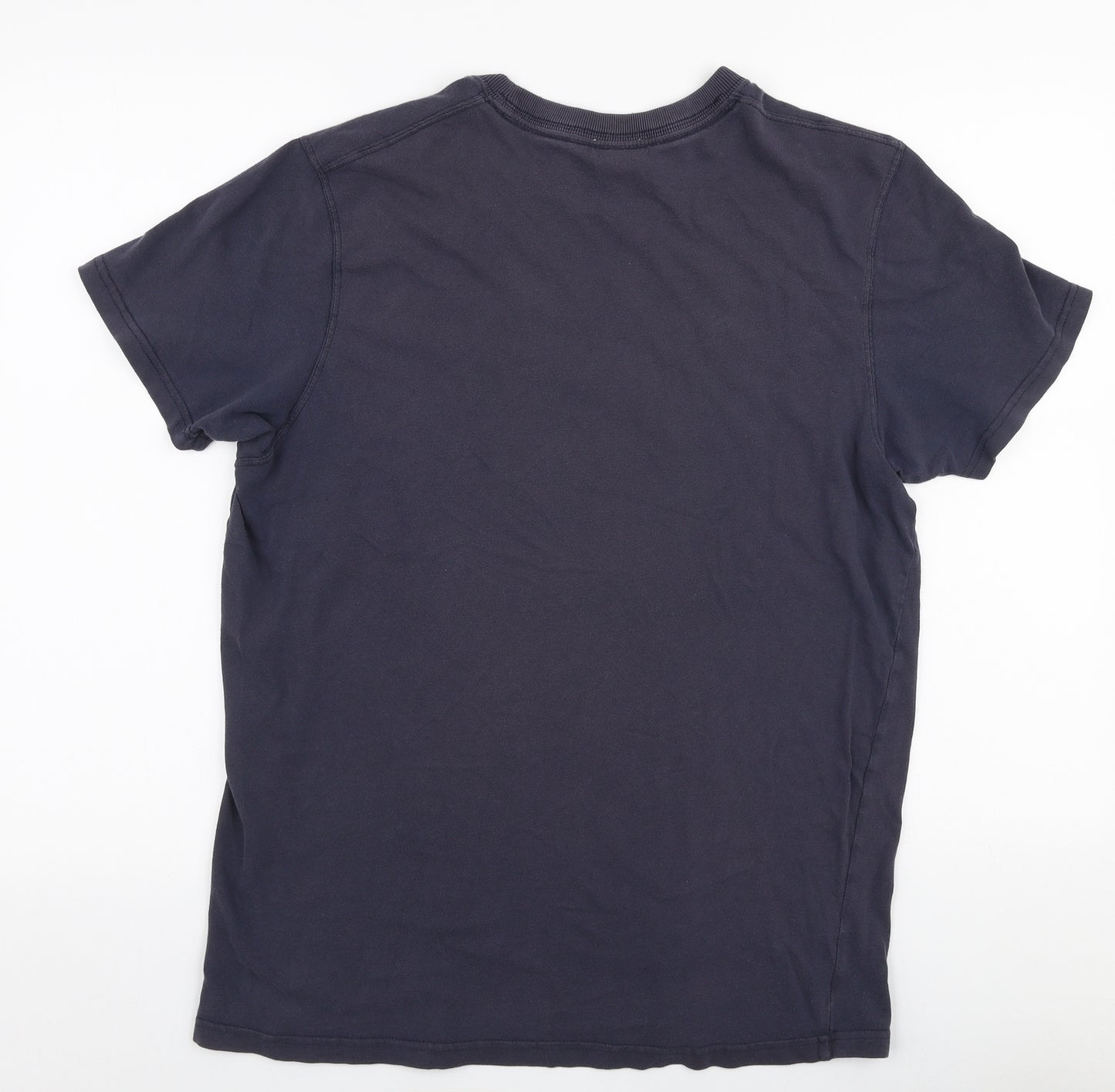 Abercrombie & Fitch Mens Blue  Polyester  T-Shirt Size XL Round Neck