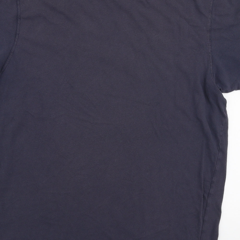 Abercrombie & Fitch Mens Blue  Polyester  T-Shirt Size XL Round Neck