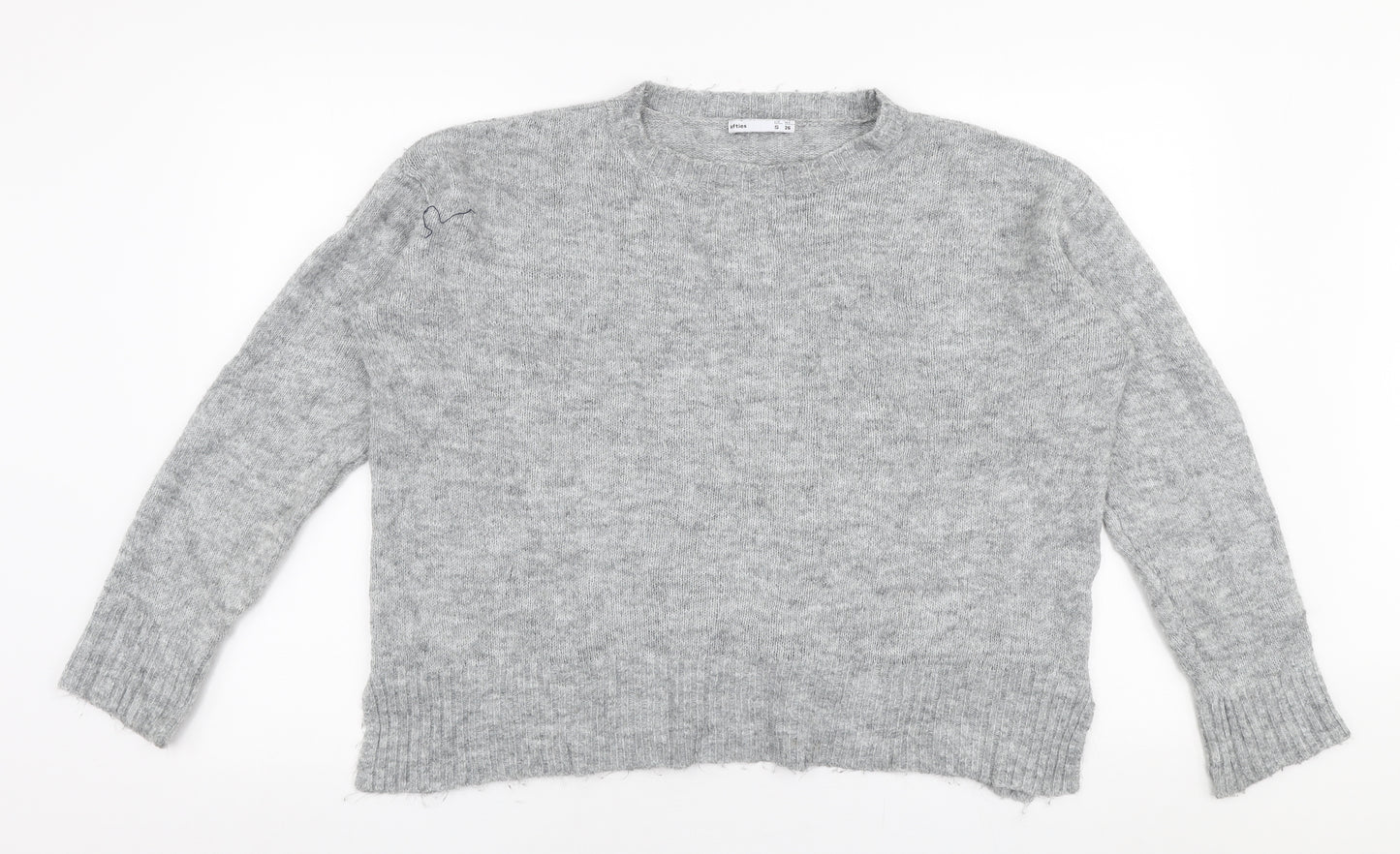 Lefties Womens Grey Round Neck  Polyester Pullover Jumper Size S