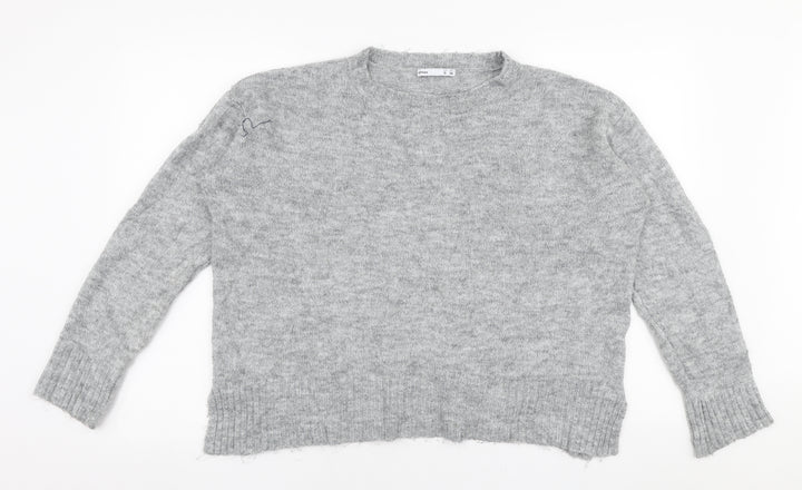 Lefties Womens Grey Round Neck  Polyester Pullover Jumper Size S