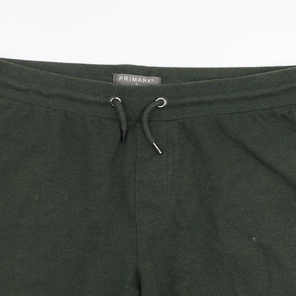Primark Mens Green  Cotton Sweat Shorts Size M L8 in Regular Drawstring