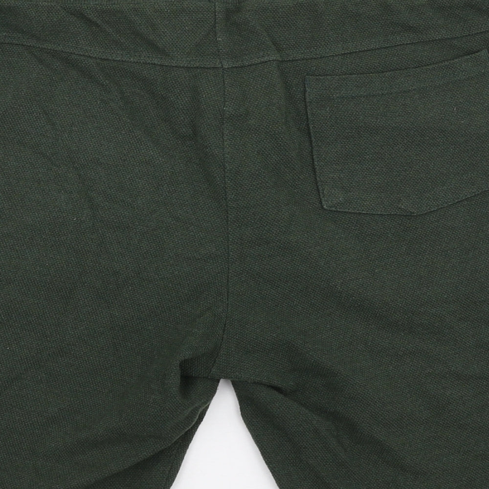 Primark Mens Green  Cotton Sweat Shorts Size M L8 in Regular Drawstring