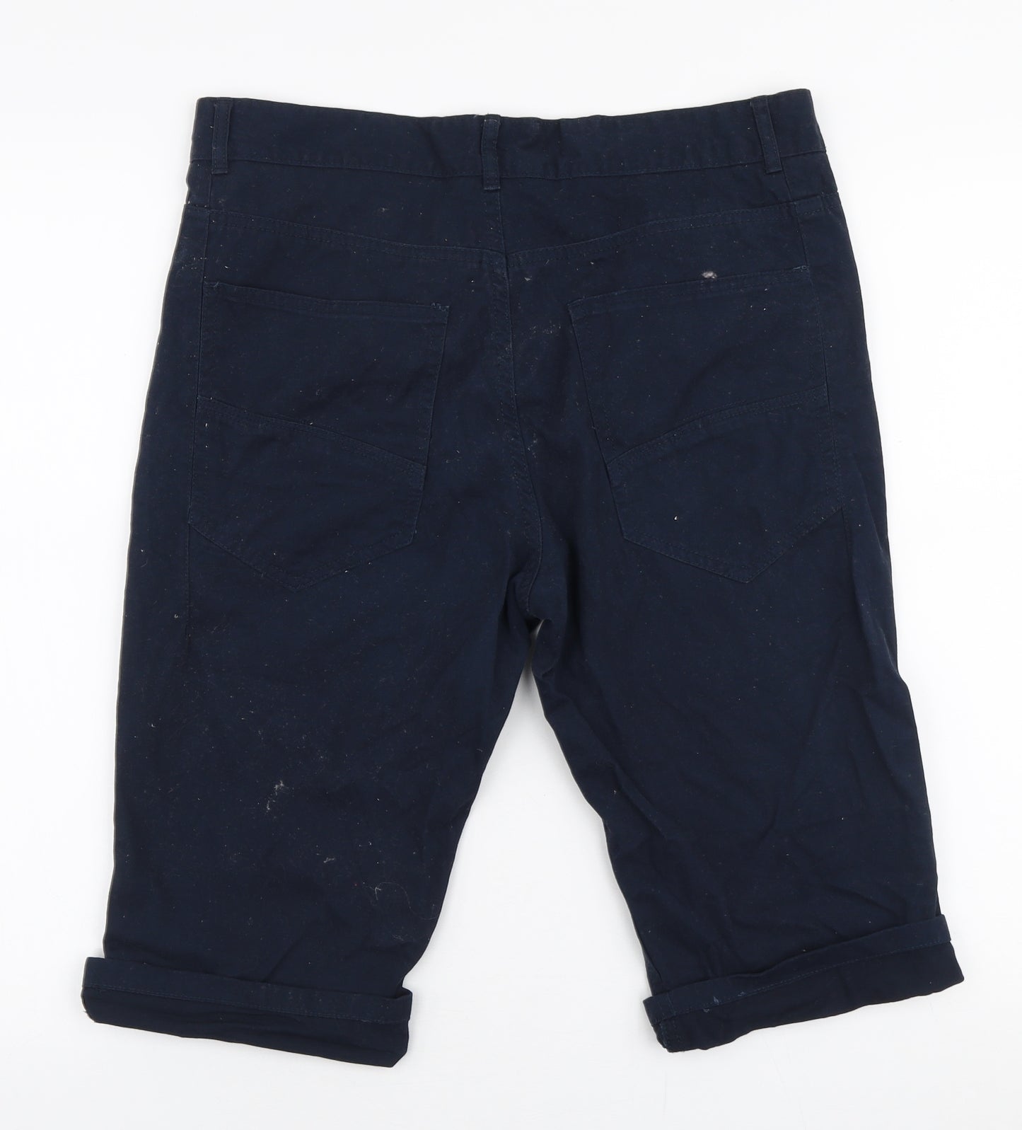Cedar Wood State Mens Blue  Polyester Chino Shorts Size 32 in L14 in Regular Button