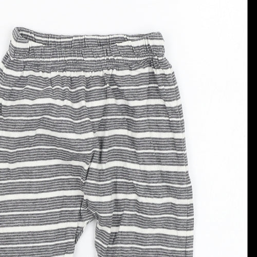 Lucy & Sam Boys Green Striped Cotton Jogger Trousers Size 9-12 Months  Pullover