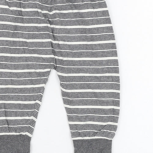 Lucy & Sam Boys Green Striped Cotton Jogger Trousers Size 9-12 Months  Pullover