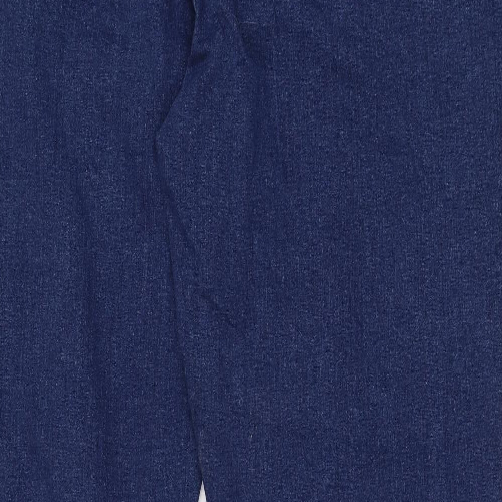 Dunnes Stores Womens Blue  Cotton Bootcut Jeans Size 18 L30 in Regular Zip