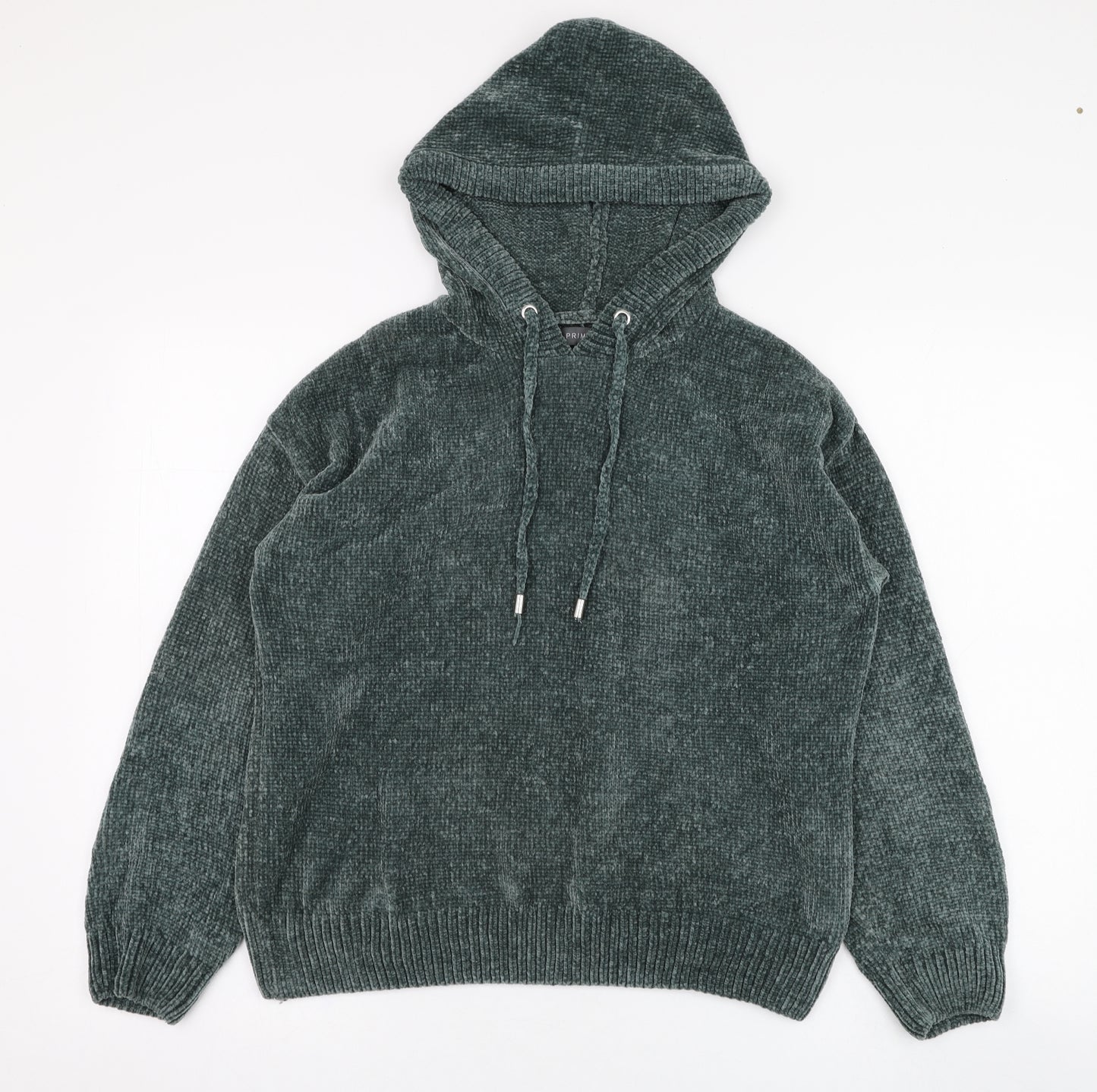 Primark Womens Green  Polyester Pullover Hoodie Size 6  Pullover