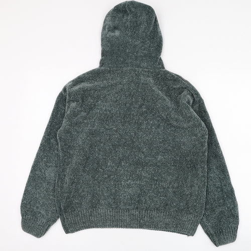 Primark Womens Green  Polyester Pullover Hoodie Size 6  Pullover