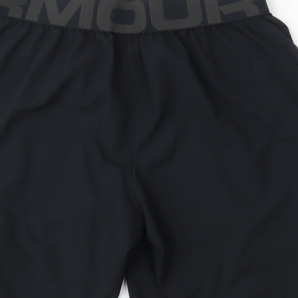 Under armour Mens Black  Polyester Athletic Shorts Size L L7 in Regular Drawstring