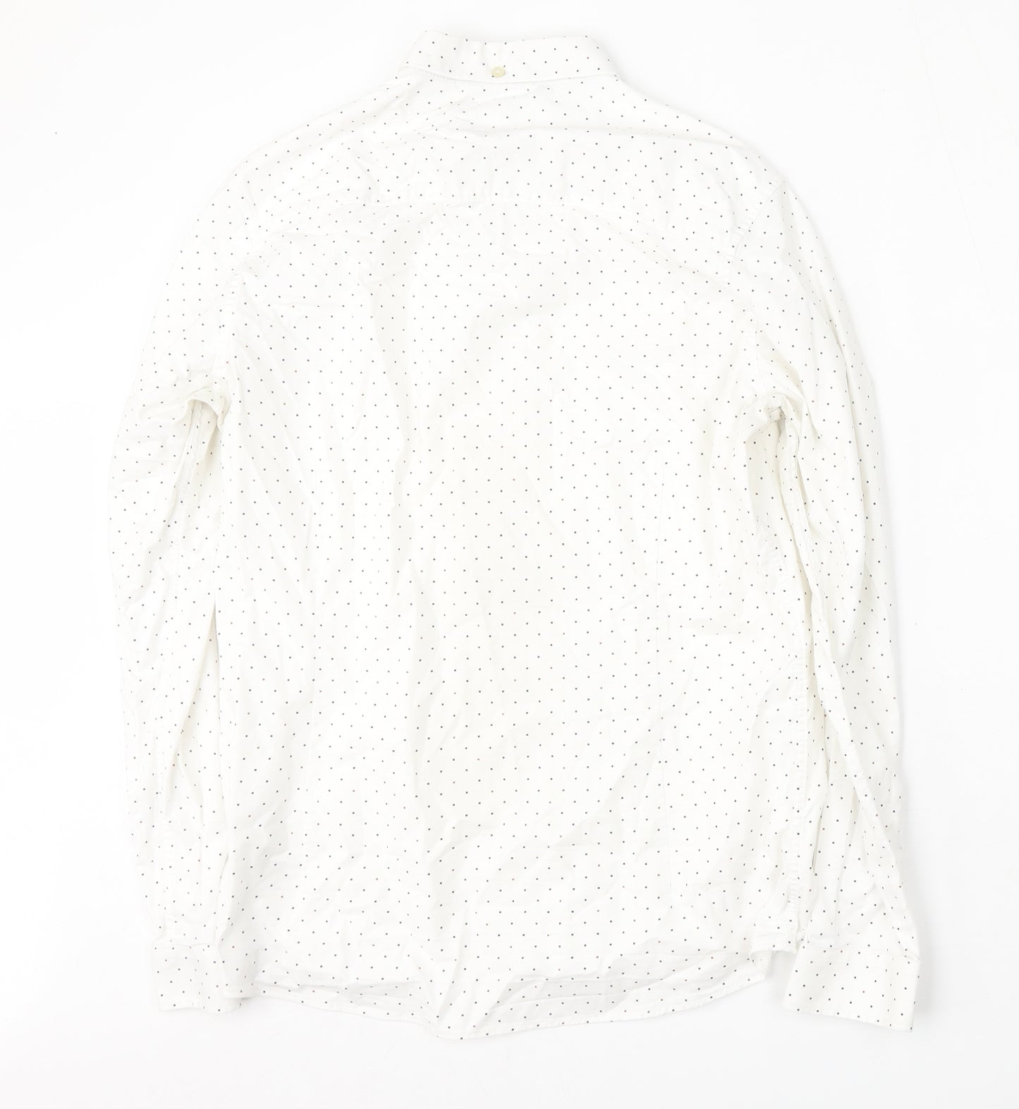 NEXT Mens Multicoloured Geometric Cotton  Dress Shirt Size M Collared Button