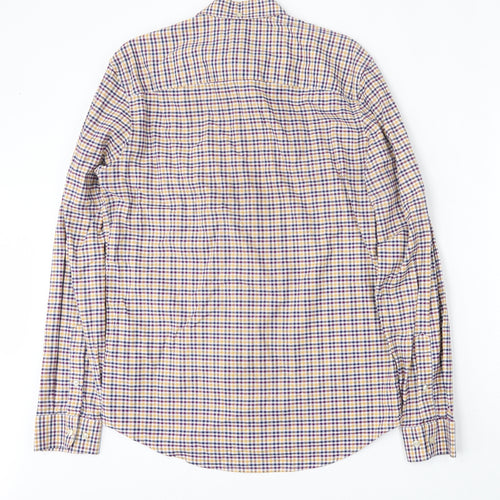 NEXT Mens Multicoloured Check Cotton  Dress Shirt Size M Collared Button