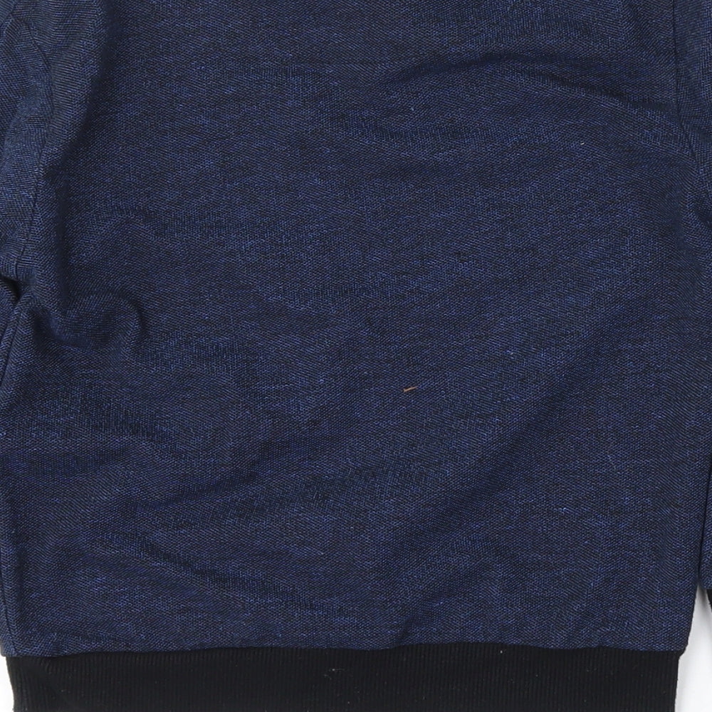 Primark Boys Blue Round Neck  Cotton Pullover Jumper Size 7-8 Years