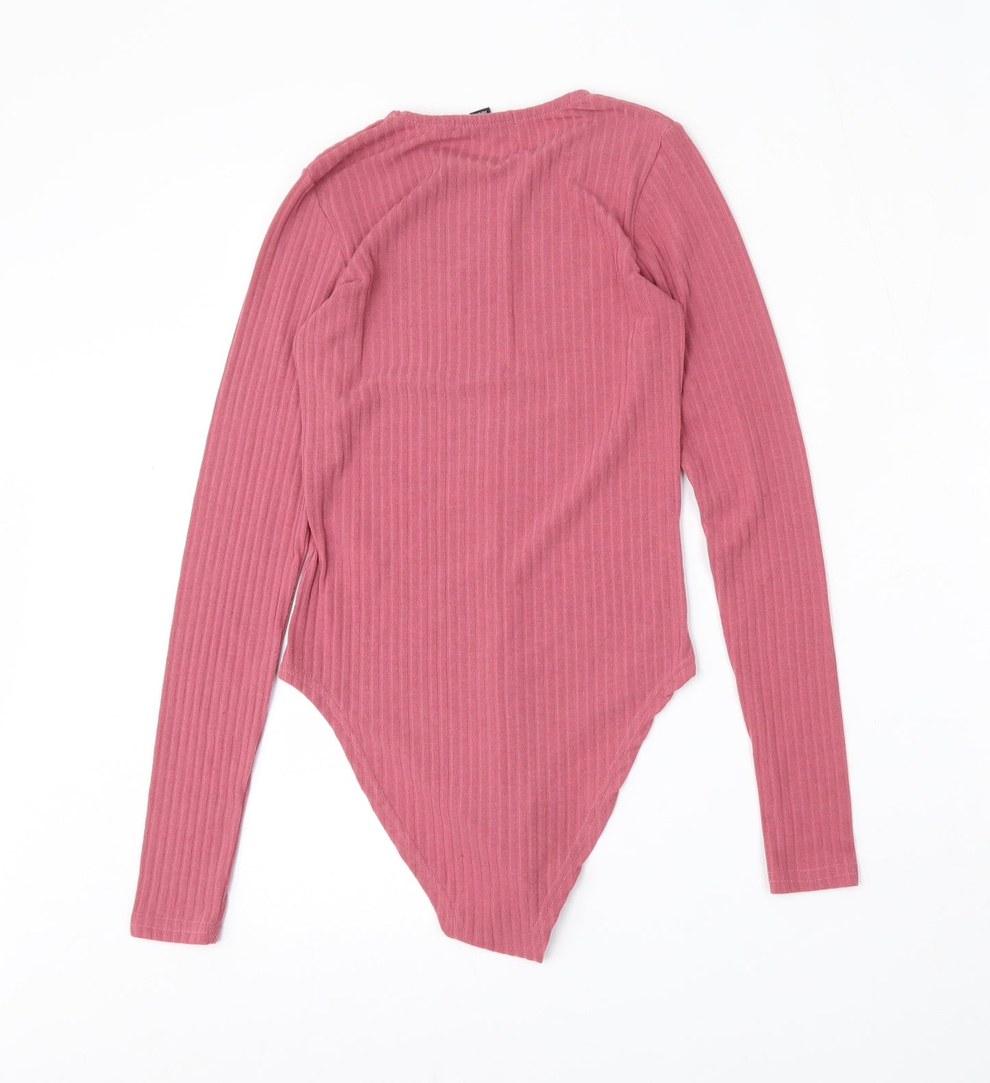 New Look Womens Pink  Polyester Bodysuit One-Piece Size 8