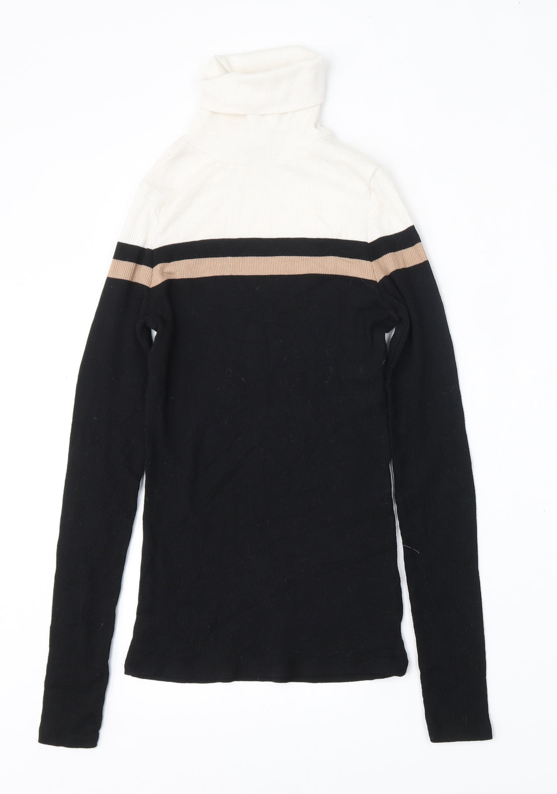 New Look Womens Multicoloured Roll Neck  Polyester Pullover Jumper Size 12