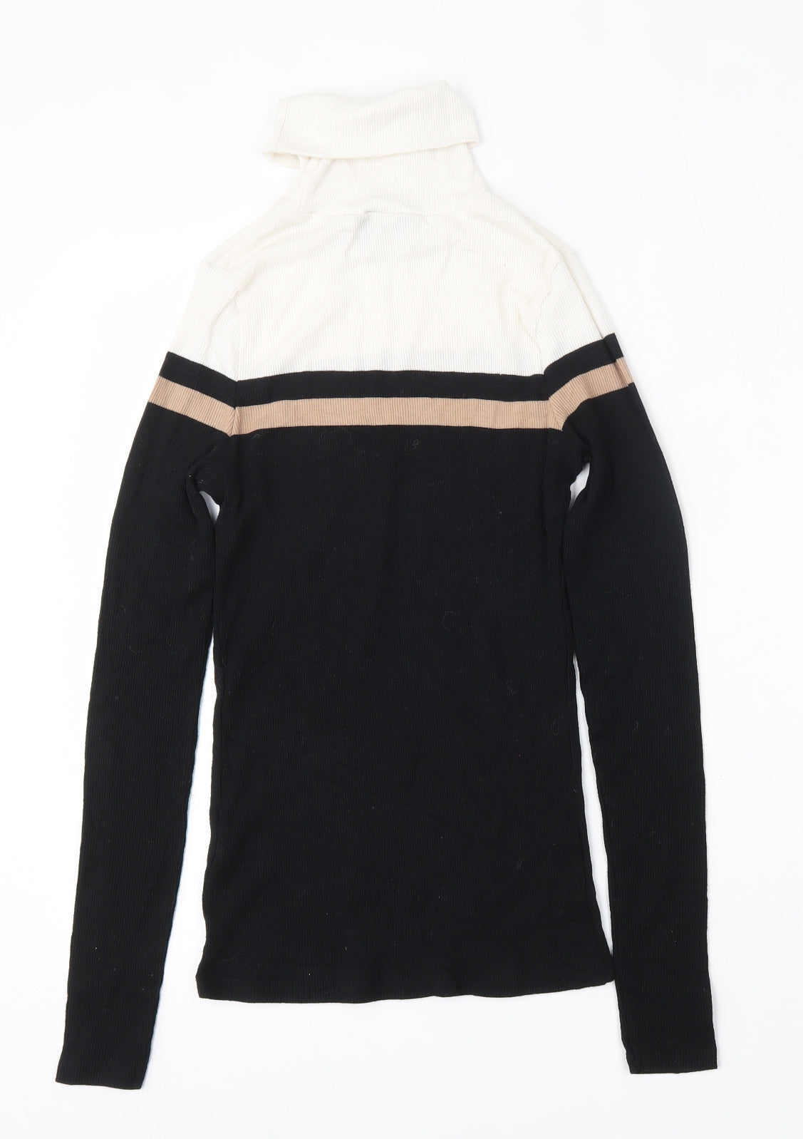 New Look Womens Multicoloured Roll Neck  Polyester Pullover Jumper Size 12