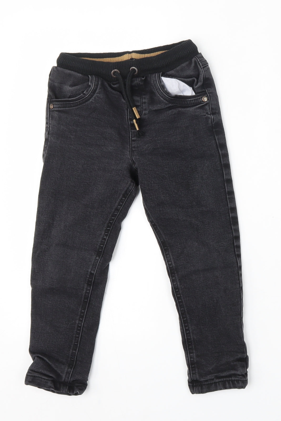 George Boys Black  Cotton Jegging Jeans Size 4-5 Years  Regular