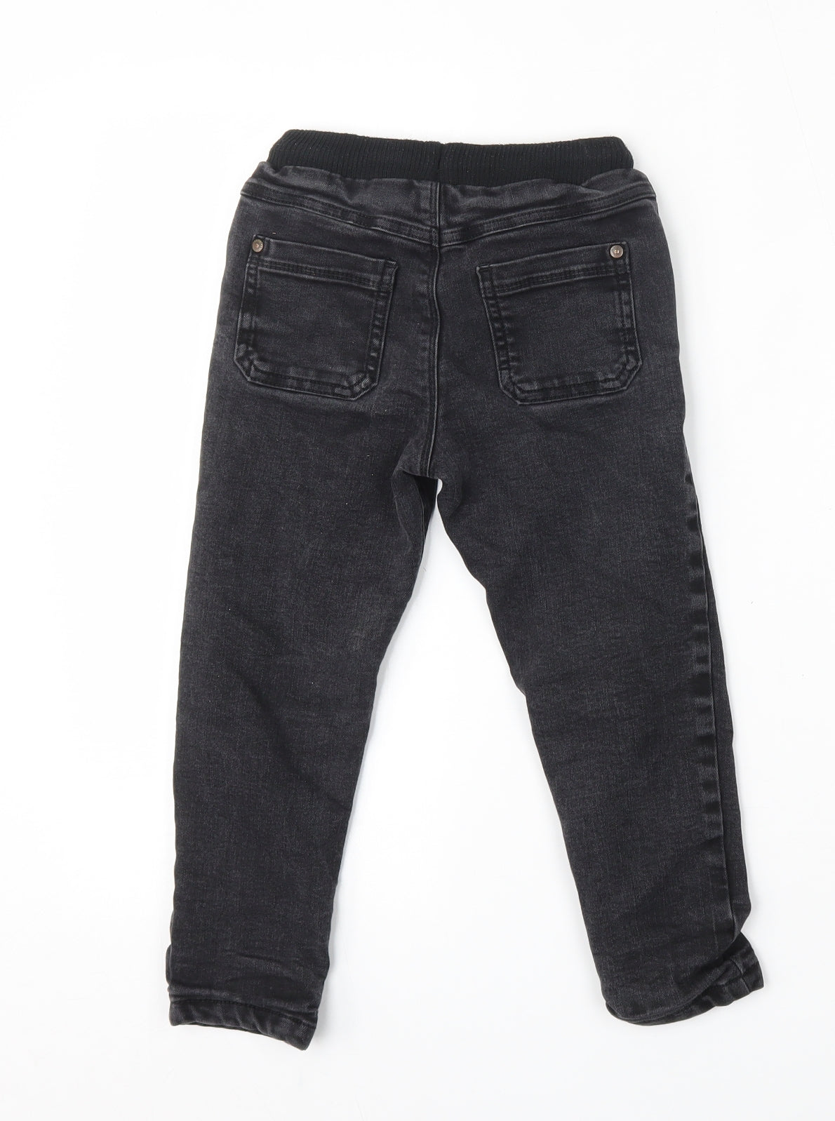 George Boys Black  Cotton Jegging Jeans Size 4-5 Years  Regular
