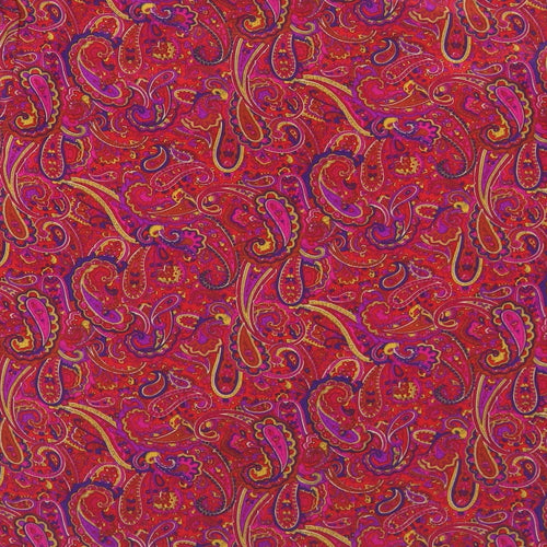 Peter barron Womens Purple Paisley Polyester Basic Blouse Size 12 Scoop Neck