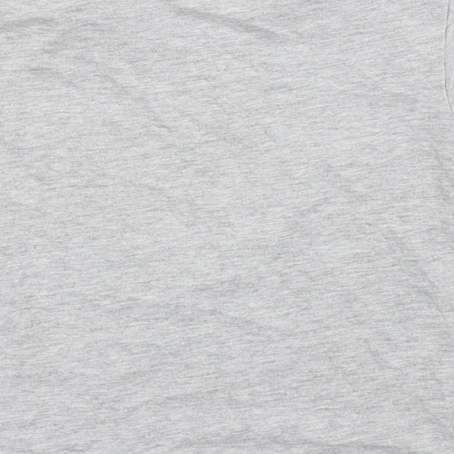 Matalan Baby Grey  Cotton Basic T-Shirt Size 12-18 Months Round Neck Pullover