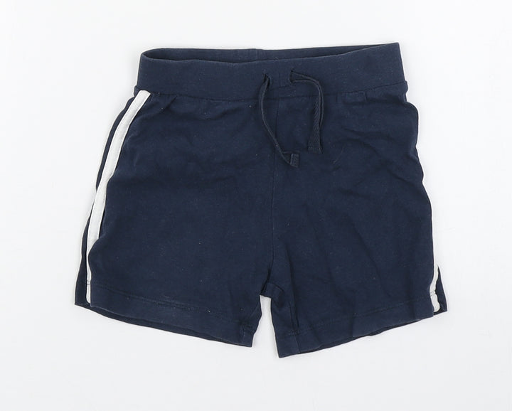 Primark Boys Blue  100% Cotton Jogger Trousers Size 12-18 Months   - Shorts
