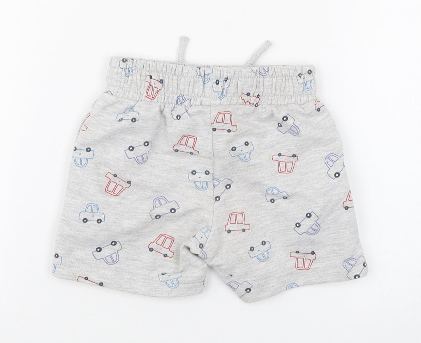 Dunnes Stores Boys Grey Geometric Cotton Jogger Trousers Size 12-18 Months