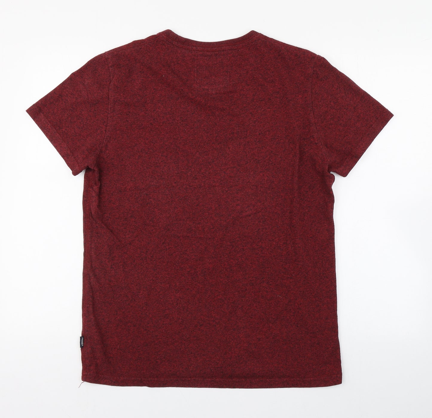 Superdry Mens Red  Cotton  T-Shirt Size L Round Neck