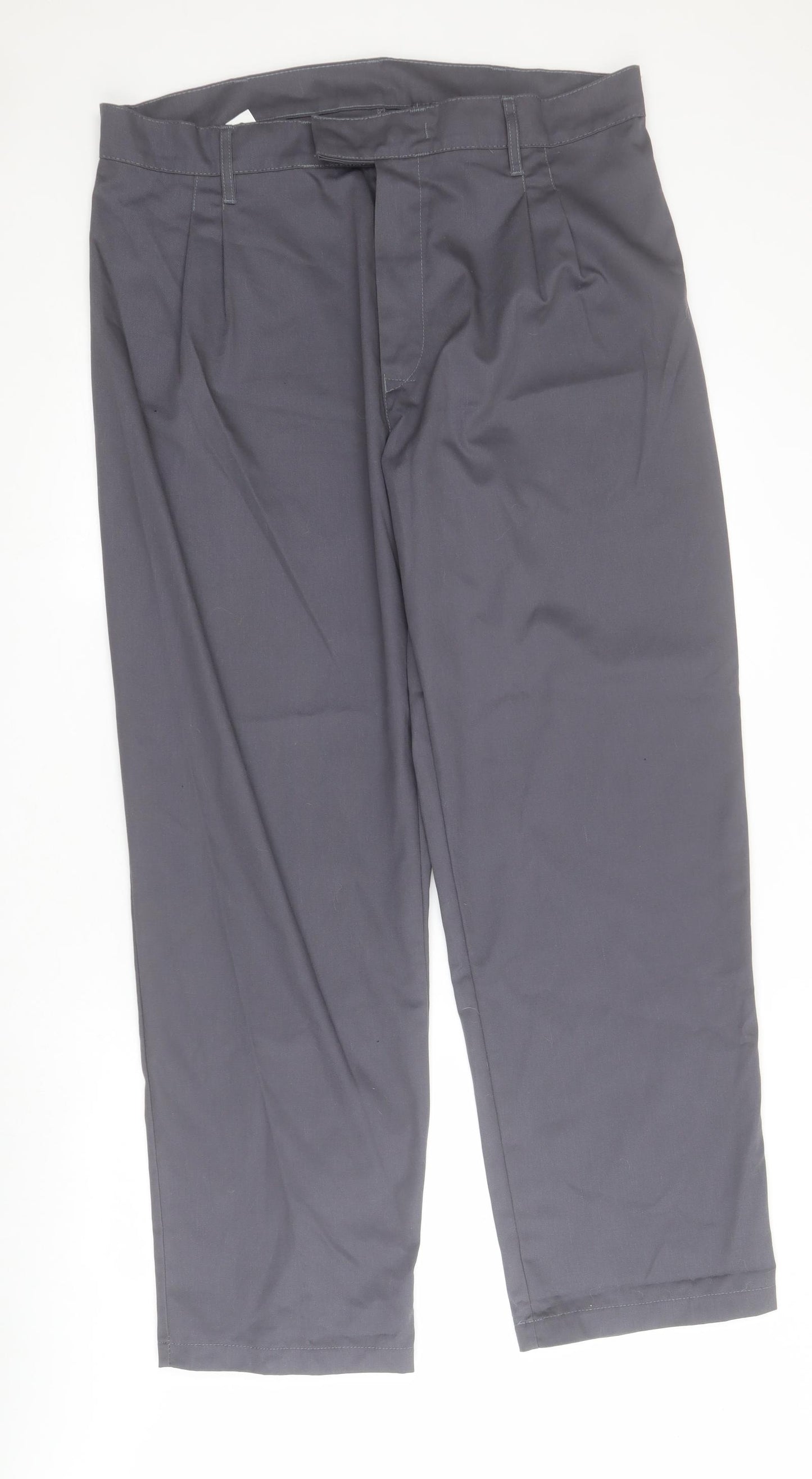 Arco Mens Grey  Polyester Cargo Trousers Size 38 in L31 in Regular Zip