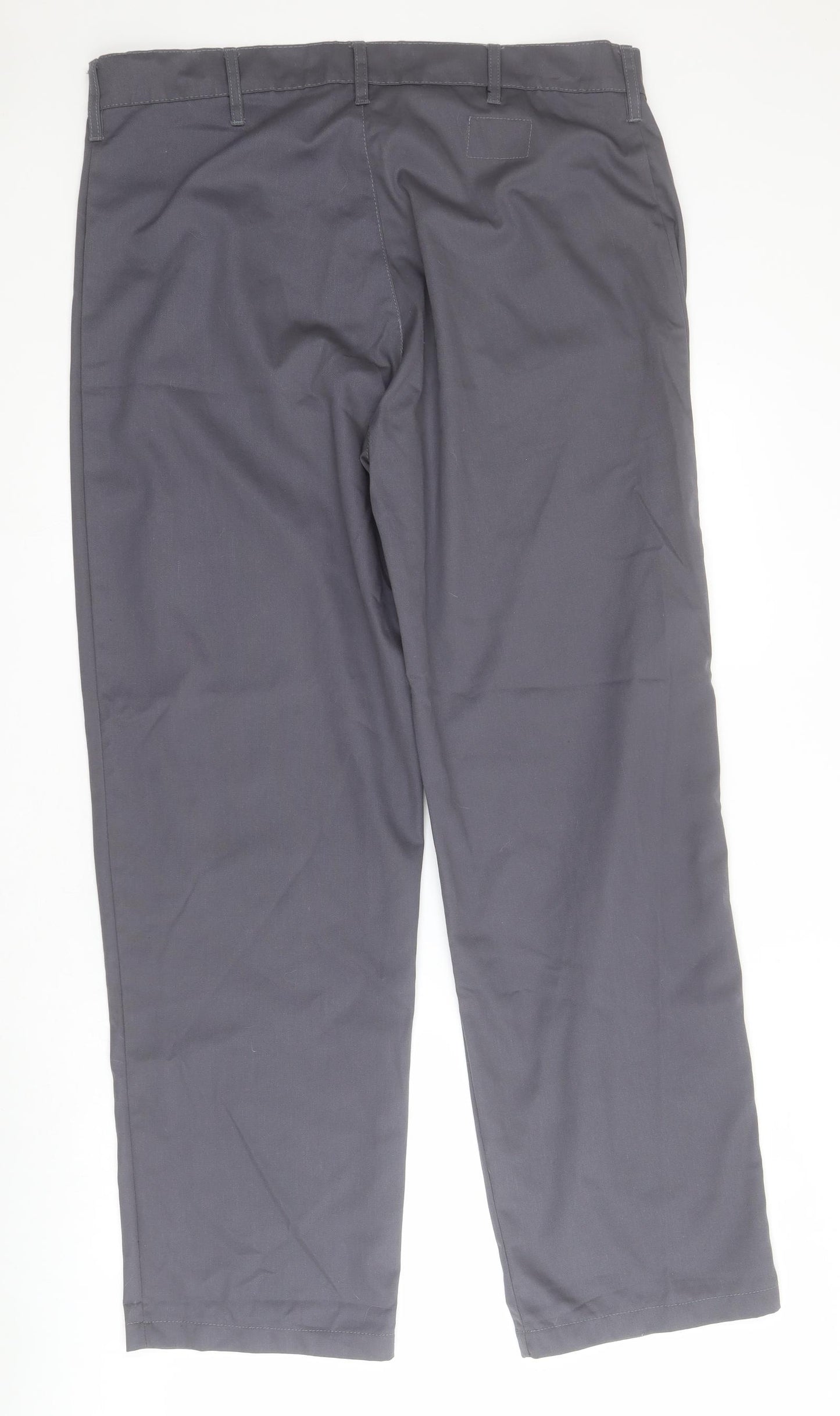 Arco Mens Grey  Polyester Cargo Trousers Size 38 in L31 in Regular Zip