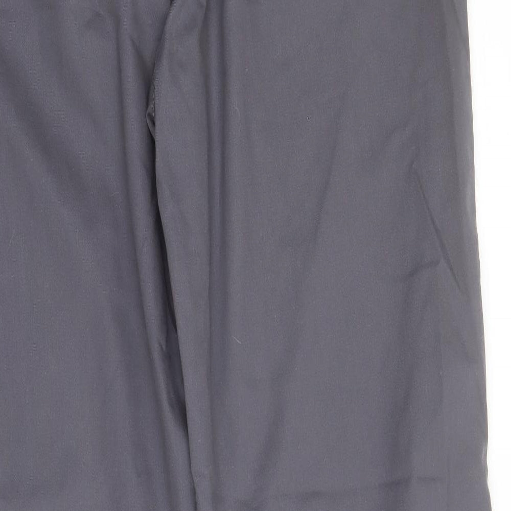 Arco Mens Grey  Polyester Cargo Trousers Size 38 in L31 in Regular Zip