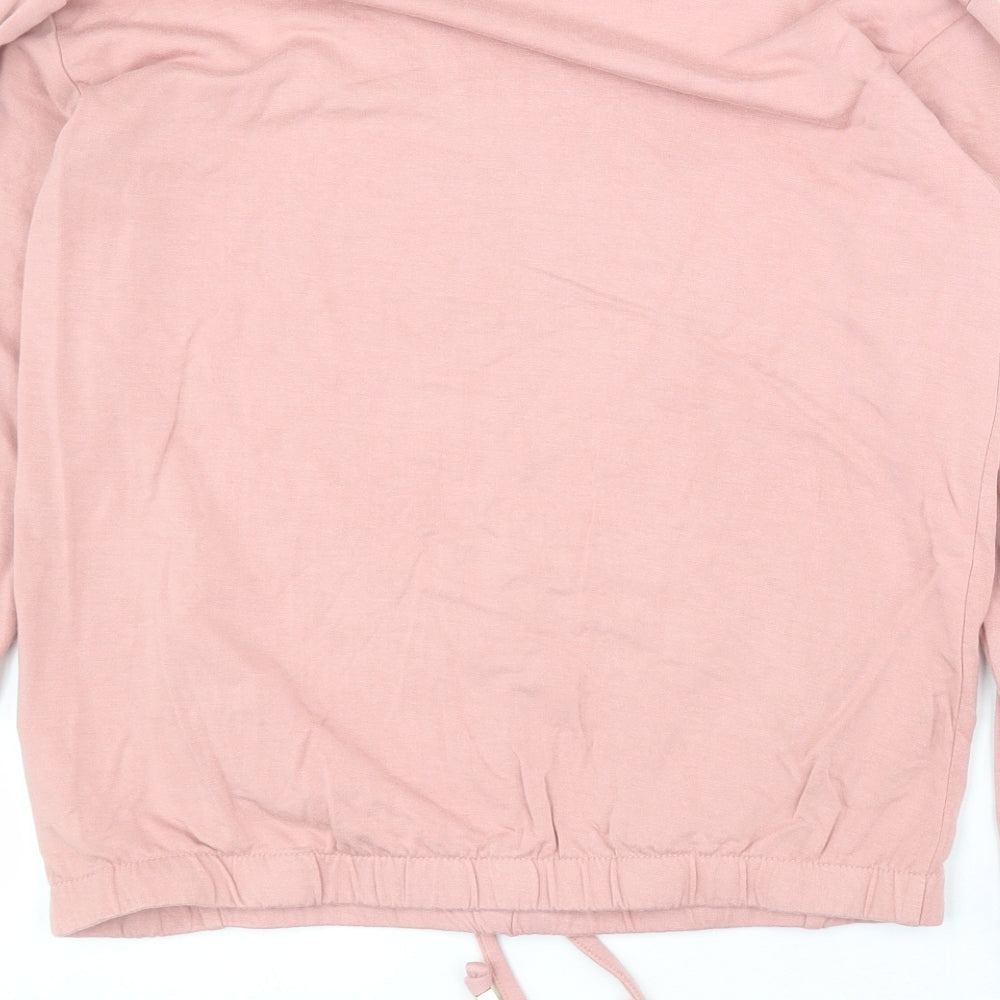 F&F Womens Pink  Viscose Pullover Sweatshirt Size 6  Pullover