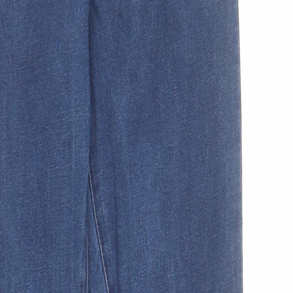 Primark Womens Blue  Cotton Skinny Jeans Size 4 L30 in Regular Zip