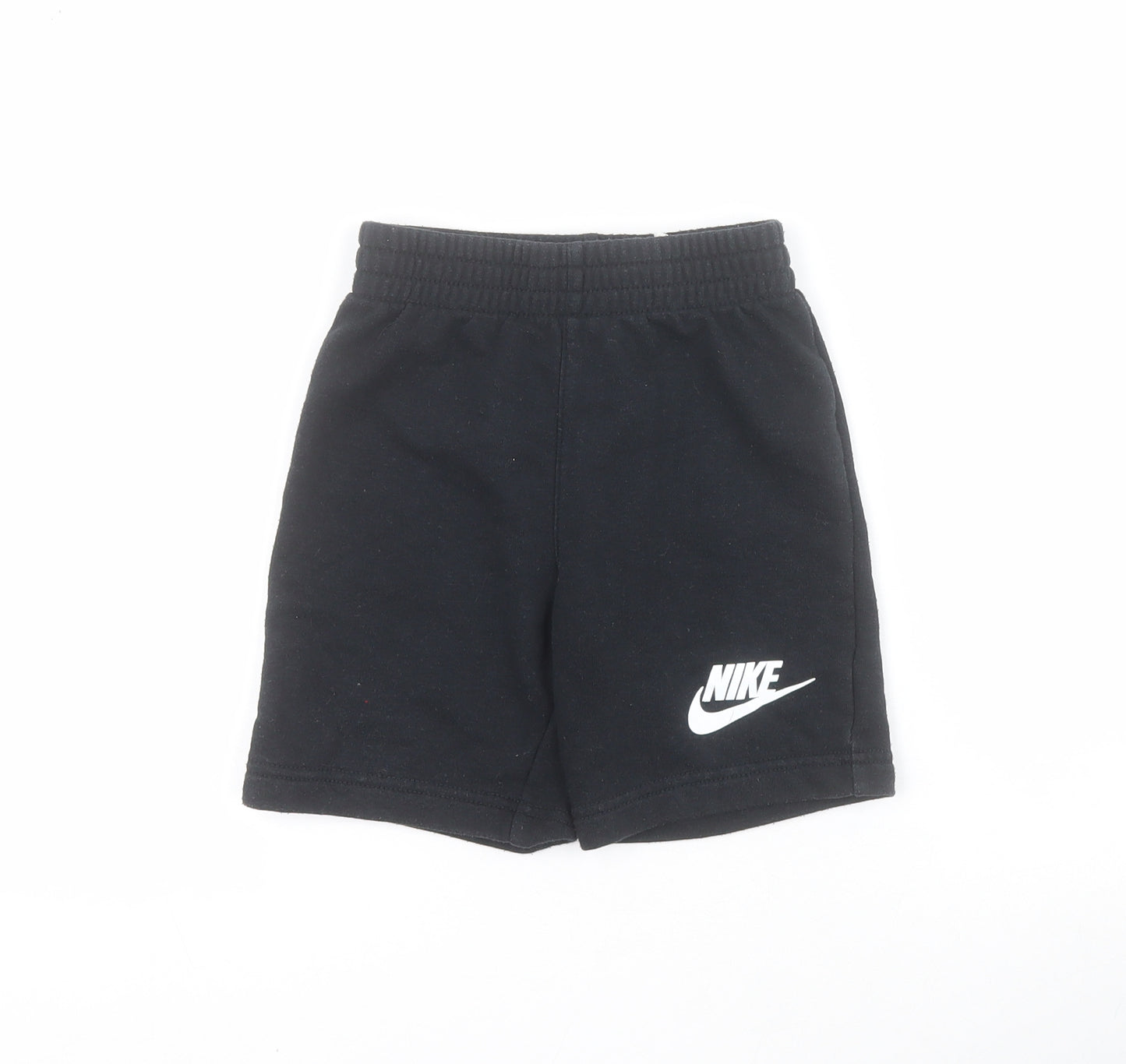 Nike Boys Black  Cotton Sweat Shorts Size 3-4 Years  Regular