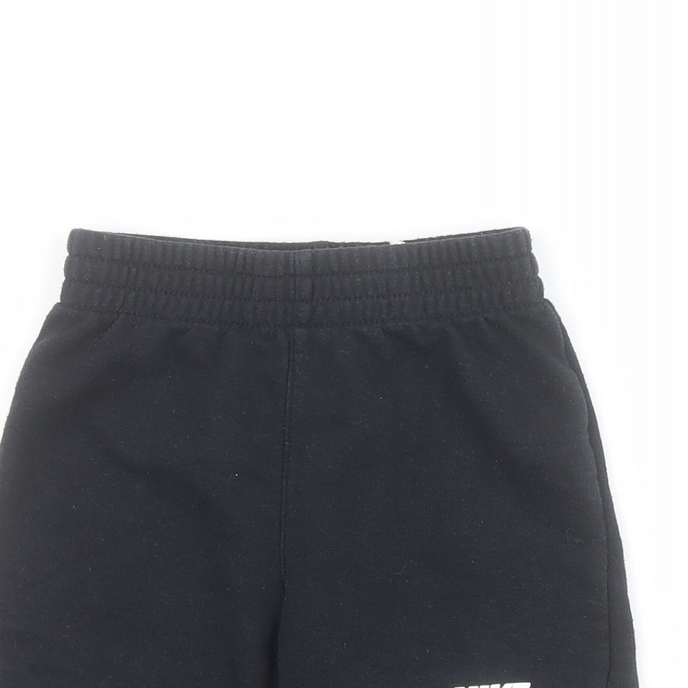 Nike Boys Black  Cotton Sweat Shorts Size 3-4 Years  Regular