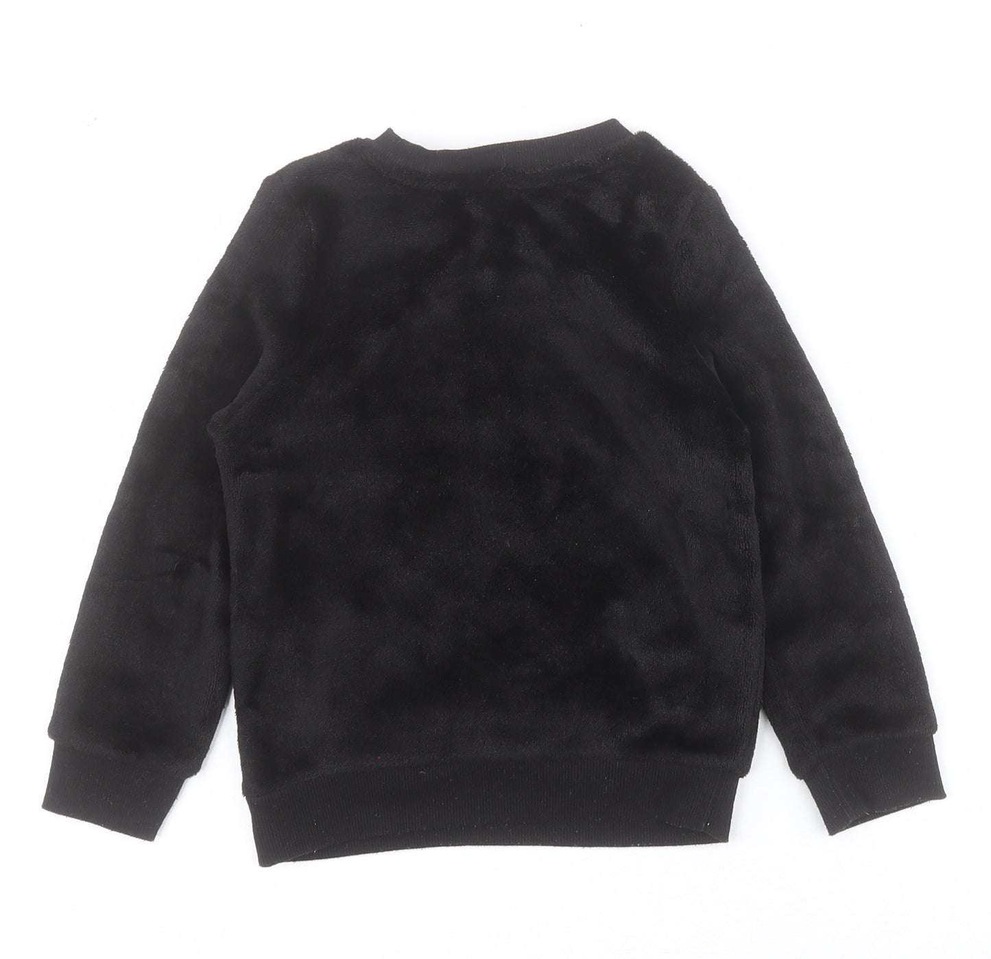 H&M Girls Black  100% Polyester Pullover Sweatshirt Size 3-4 Years  Pullover - Halloween