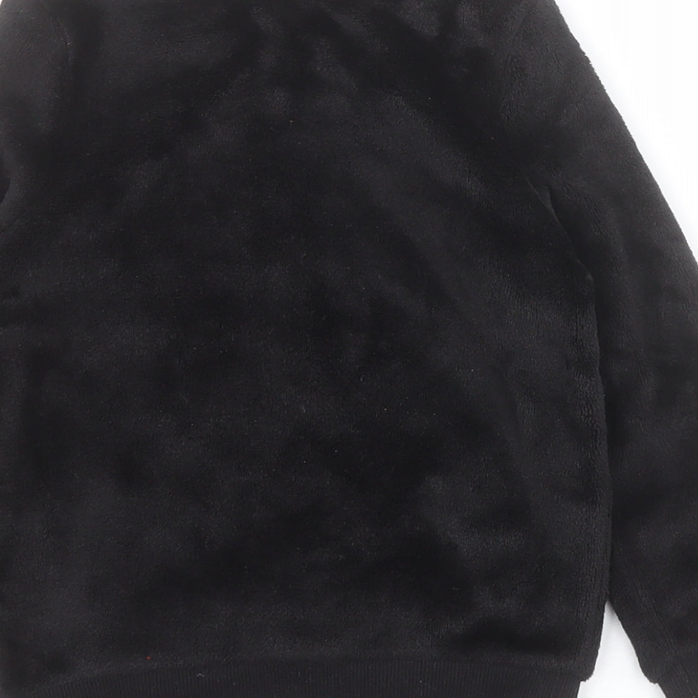 H&M Girls Black  100% Polyester Pullover Sweatshirt Size 3-4 Years  Pullover - Halloween