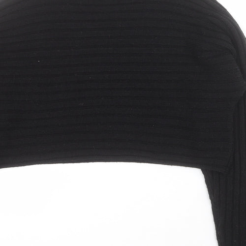 New Look Girls Black Mock Neck  Acrylic Pullover Jumper Size 10-11 Years  Pullover - Cropped