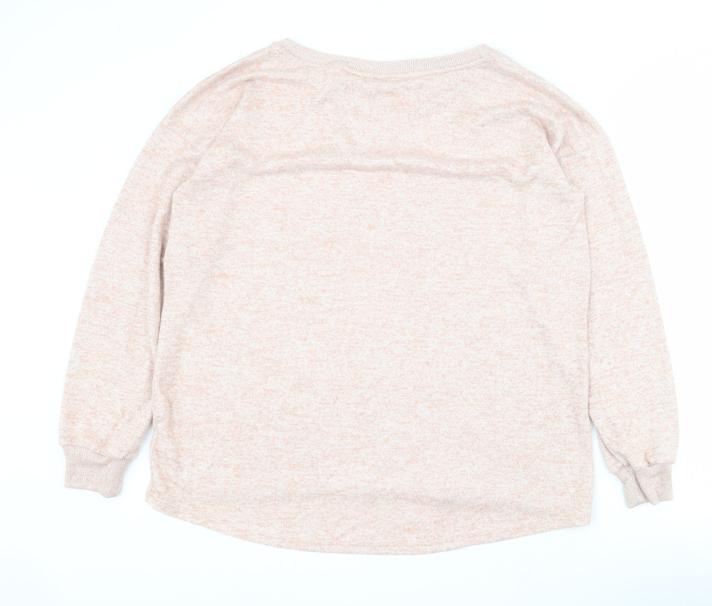 NEXT Womens Pink Crew Neck  Polyester Pullover Jumper Size 14