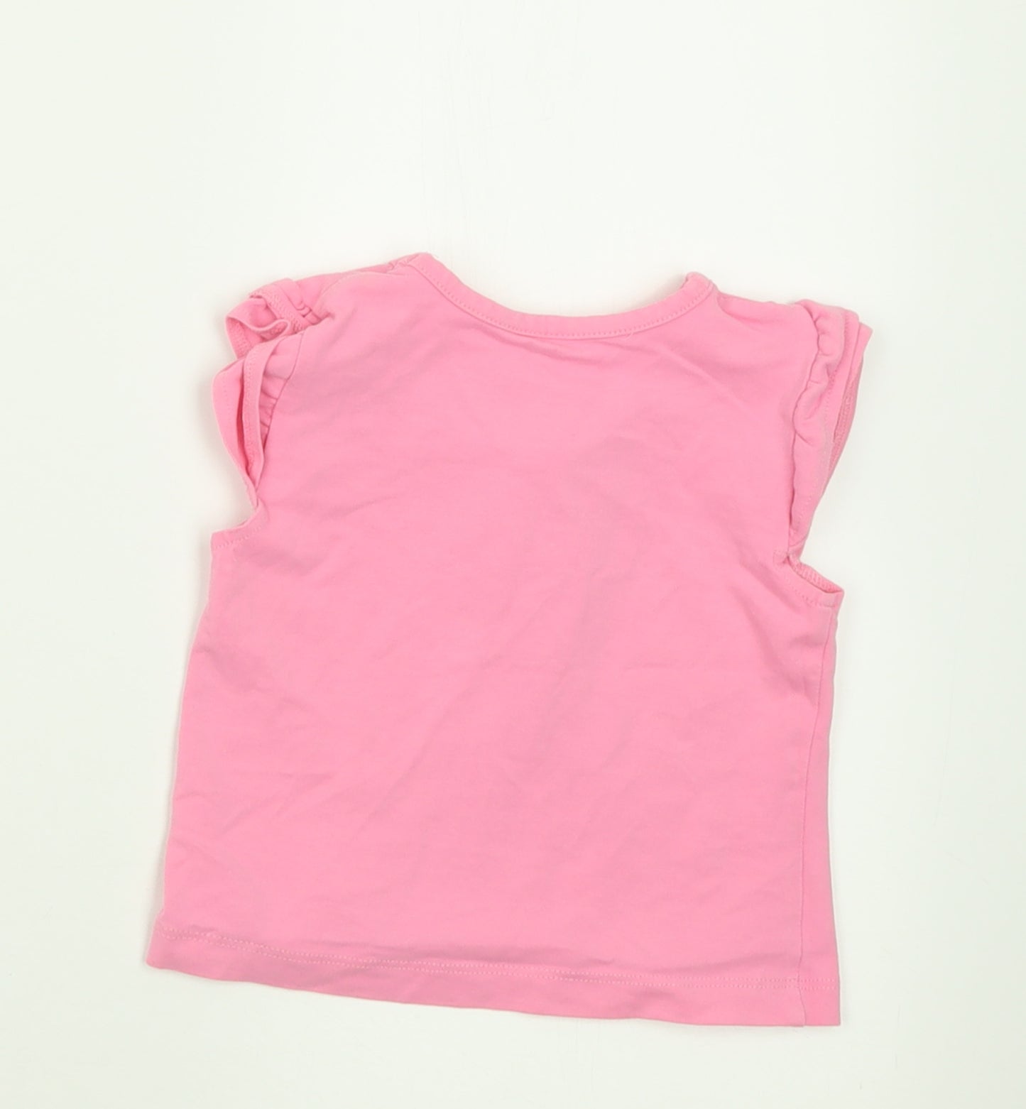 Mini Club Girls Pink  Cotton Basic Tank Size 2 Years Crew Neck Pullover