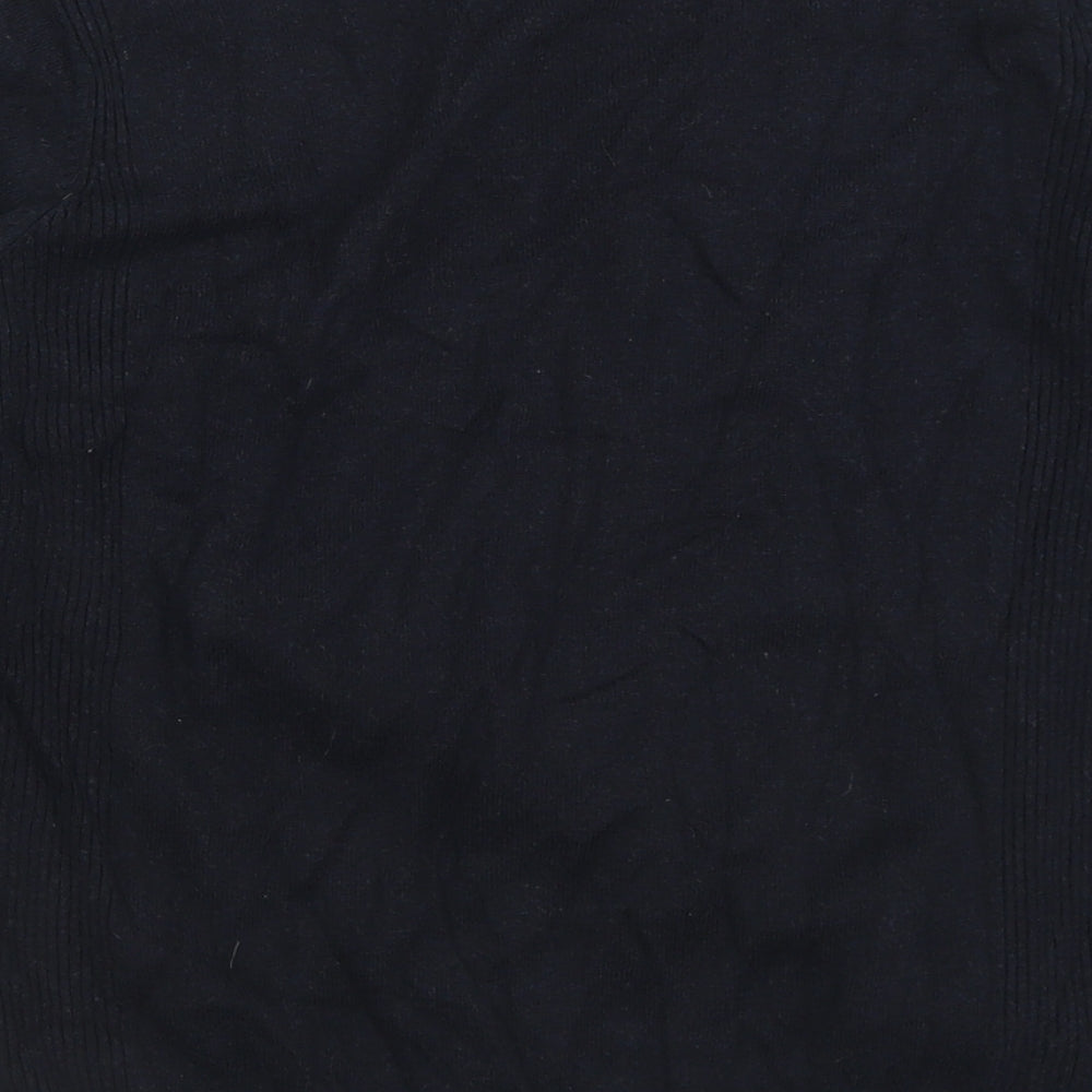 Dorothy Perkins Womens Blue Crew Neck  Nylon Pullover Jumper Size 18