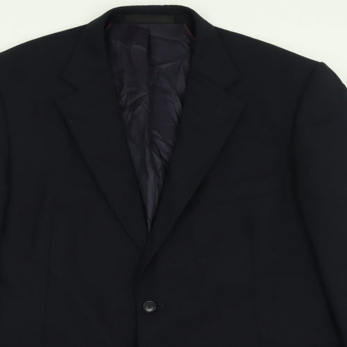 Marks and Spencer Mens Beige  Wool Jacket Suit Jacket Size 46