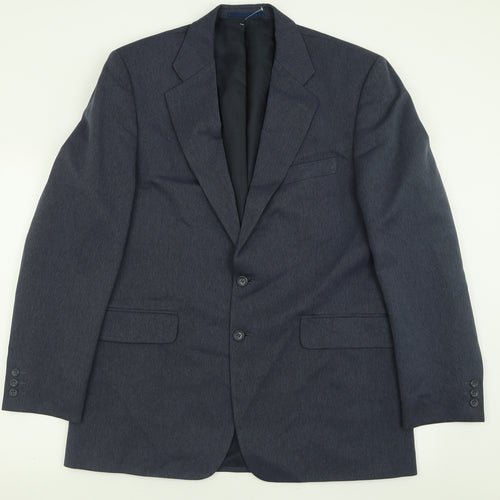 Sovrano Mens Blue  Polyester Jacket Suit Jacket Size 42
