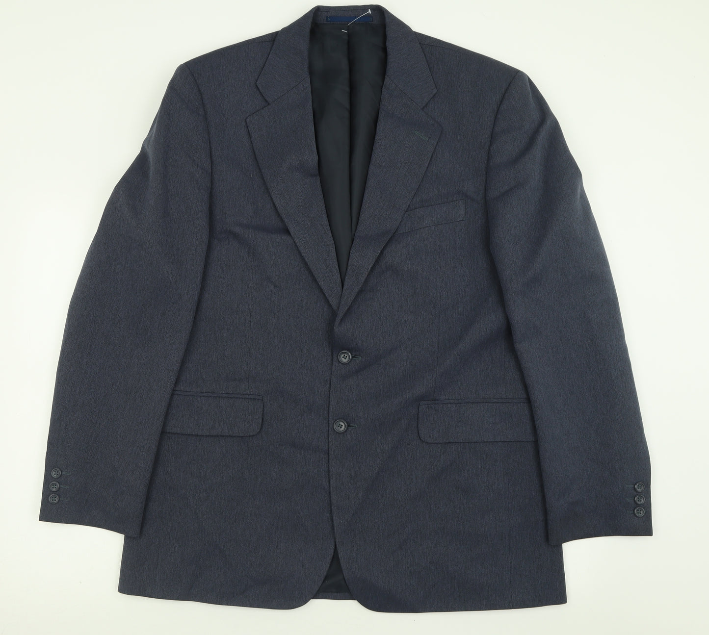 Sovrano Mens Blue  Polyester Jacket Suit Jacket Size 42