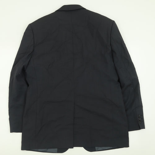Marks and Spencer Mens Grey  Wool Jacket Suit Jacket Size 40