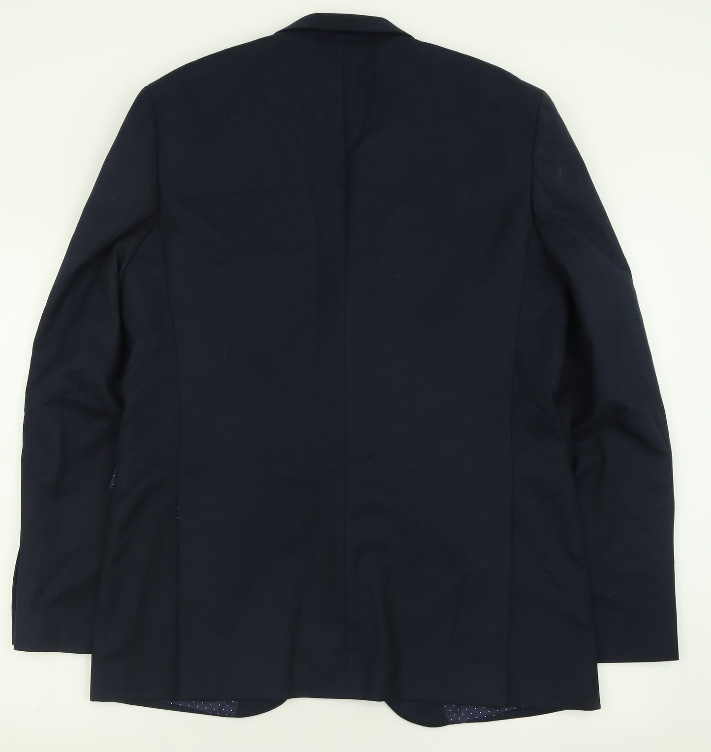 Cedar Wood State Mens Blue  Polyester Jacket Suit Jacket Size 42