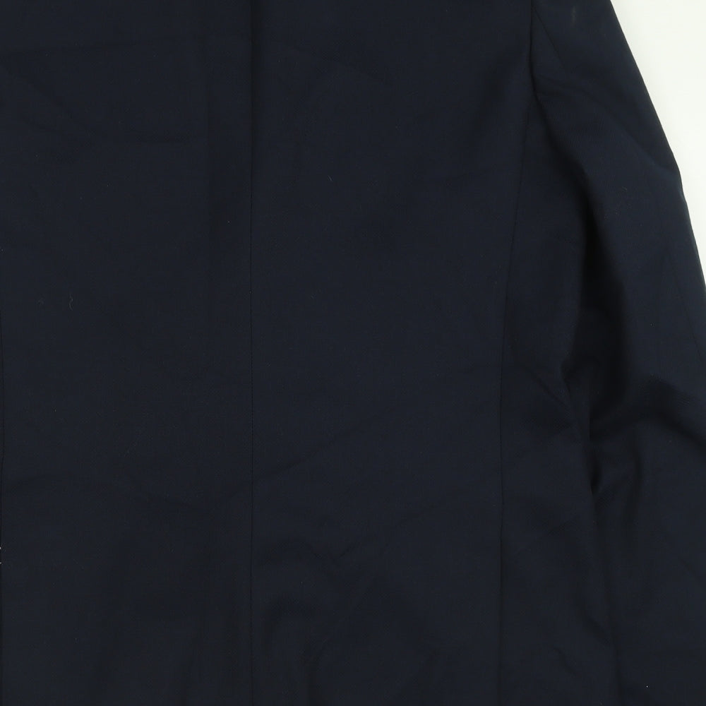 Cedar Wood State Mens Blue  Polyester Jacket Suit Jacket Size 42